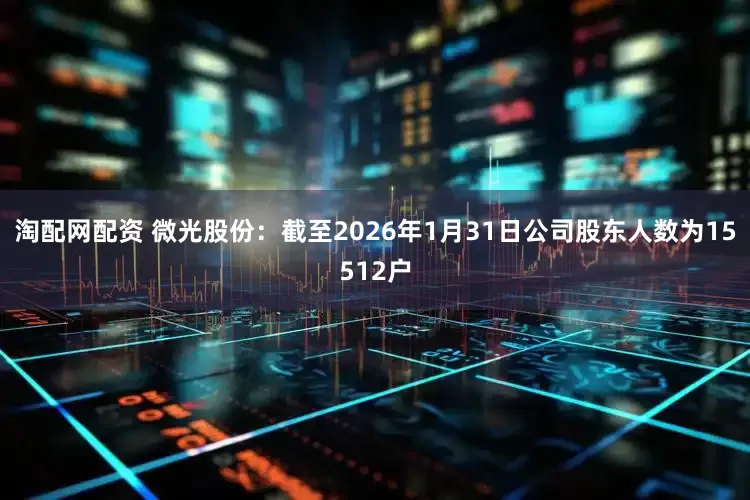 淘配网配资 微光股份：截至2026年1月31日公司股东人数为15512户